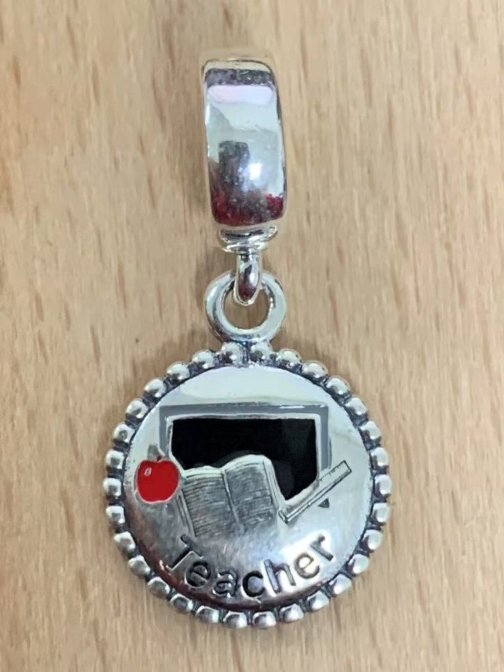 Pandora Teacher Exclusive Charm, S925 Silver Jewelry Bracelets
